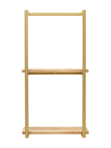 Полка навесная TWIN, золотая фото 2