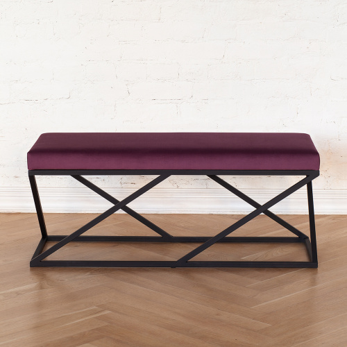 Банкетка ZUMA, черная, Marsala, 110*40*45