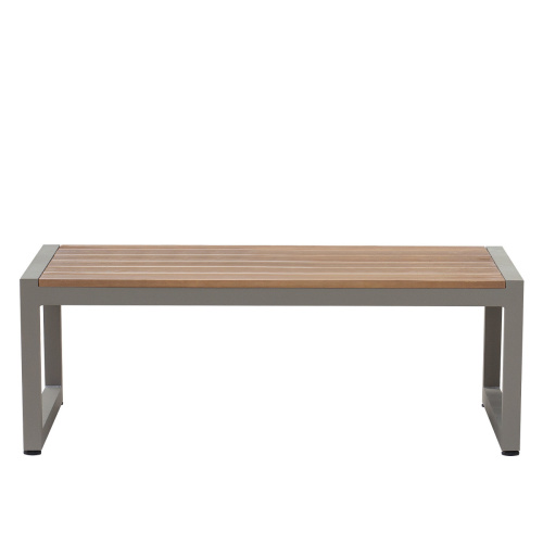 Стол уличный журнальный SANTORINI, алюминий PECAN, дерево фото 8