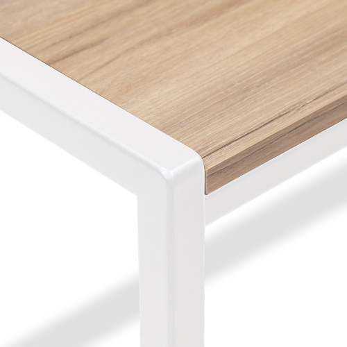 Стол письменный Rimini, белый, ЛДСП Дуб Канзас, 120*65*75 фото 14