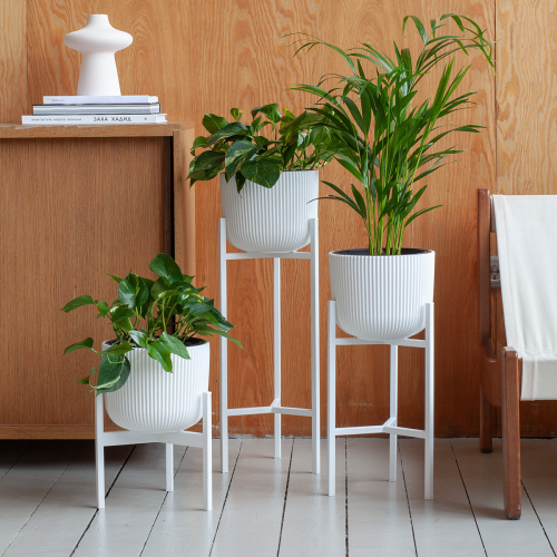 Подставка для цветов Trinity 25, белая фото 4