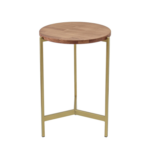 Столик кофейный ODRI, золотой/дуб, 43,5*43,5*60,5 фото 8