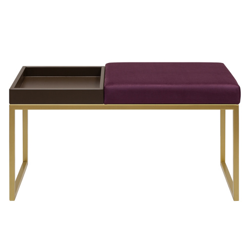 Банкетка ALBA BOX, золотая, Marsala, BrownBox, 85*40*45