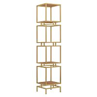 Стеллаж CUBIC-4, золотой, ЛДСП Робиния