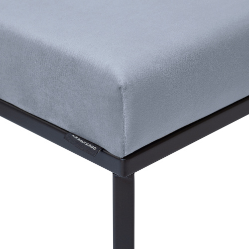 Пуф CRUZ, черный, Light Blue фото 6