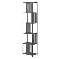 Стеллаж SOHO MINI, черный, ЛДСП Бетон темный