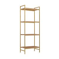 Стеллаж ALTO, золотой, ЛДСП Робиния