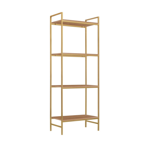 Стеллаж ALTO, золотой, ЛДСП Робиния, 55*30*145