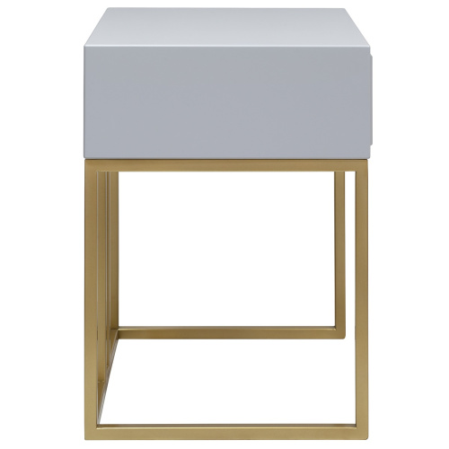 Тумба VERONA, золото, МДФ Pearl Grey, 53*45*62 фото 6