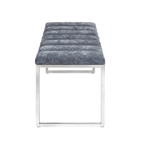 Банкетка ALBA, н/ж сталь, Steel Grey, Bulon, 110*40*43,5 фото 6