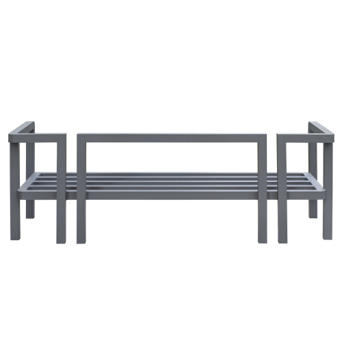 Диван уличный AMALFI, каркас алюминий цвет LAVA, подушки ткань водонепр. Stone фото 13