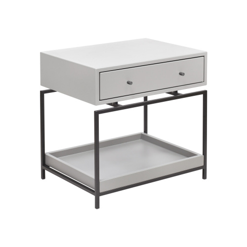 Тумба прикроватная KARIN, черный, МДФ Mouse Gray фото 3