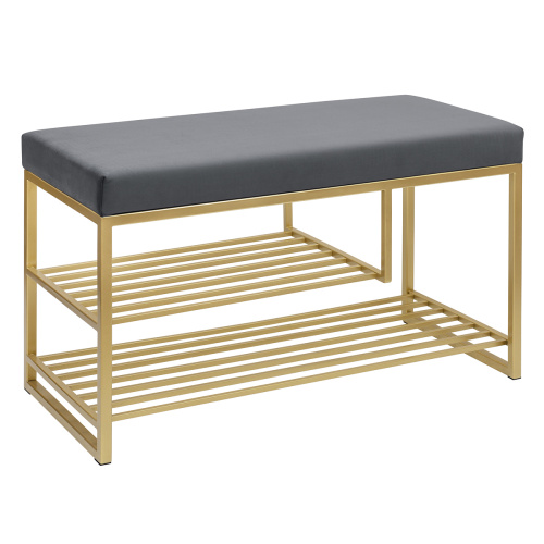 Обувница GARDA PLUS, золотая, Mouse Grey, 85*40*52 фото 7