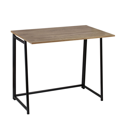 Cтол складной SKANDI, черный/дуб канзас