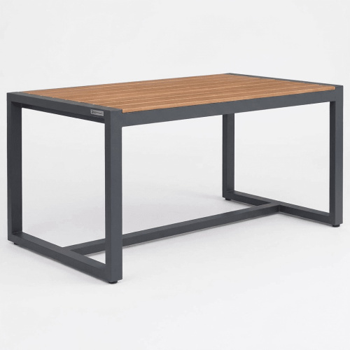 Стол обеденный SANTORINI, алюминий LAVA, дерево фото 10