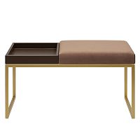 Банкетка ALBA BOX, золотая, Mocco, BrownBox, 85*40*45