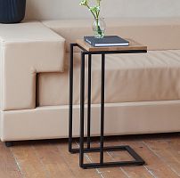 Столик кофейный приставной, черный 330