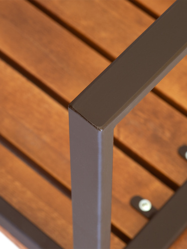 Скамья уличная FJORD, черная фото 9