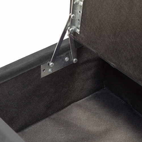 Банкетка CUBE, с ящиком для хранения, золотая, Mouse Grey, Bulon, 110*40*43,5 фото 5