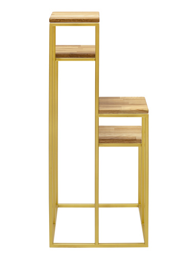 Столик подставка под 4 кашпо TORI, золотой фото 6