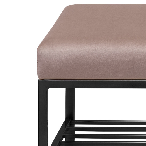 Банкетка RUBY, черная, Mocco, 110*40*45 фото 9