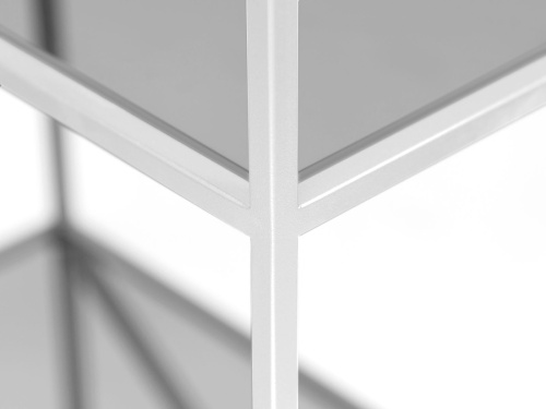 Стеллаж KARIN, белый, стекло, 55*30*175 фото 7