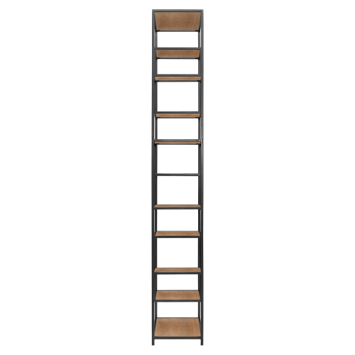 Стеллаж OLIVIA, черный, ЛДСП Робиния, 70*30*195,3 фото 8