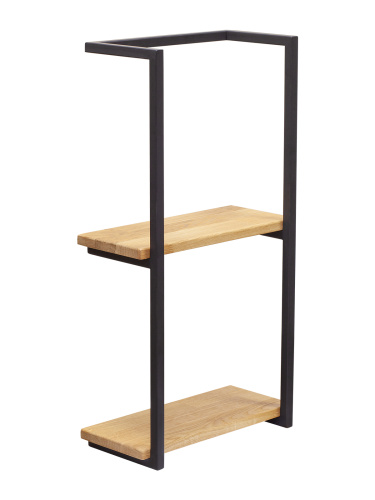 Полка навесная TWIN, черная фото 2