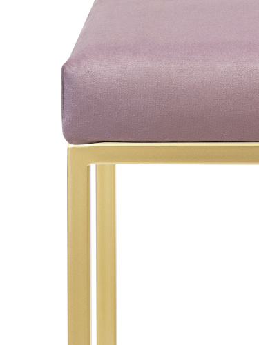 Пуф OMEGA, золотой, Dusty Pink, 40*40*47 фото 7