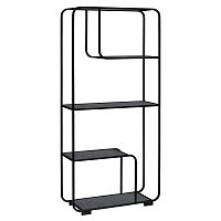 Стеллаж SIENA, черный, ЛДСП Бетон темный