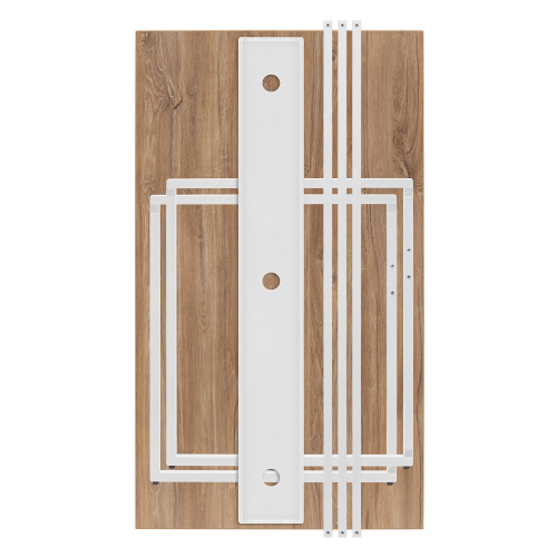 Стол письменный Rimini, белый, ЛДСП Дуб Канзас, 120*65*75 фото 16