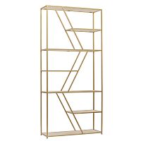 Стеллаж ARNETTA, золотой, керамика слоновая кость