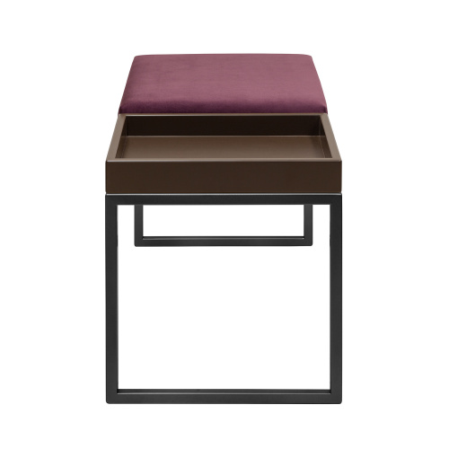 Банкетка ALBA BOX, черная, Marsala, BrownBox, 85*40*45 фото 3