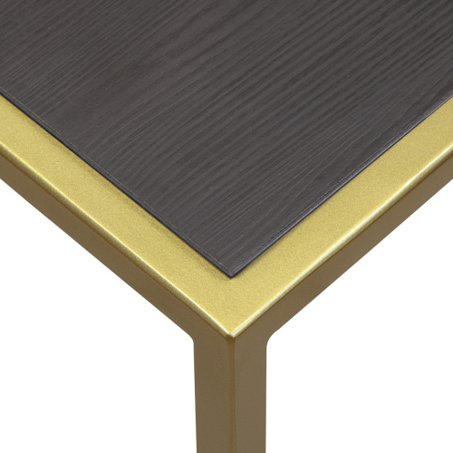 Консоль SKANDI, золотая, ЛДСП черный, 100*35*81 фото 4