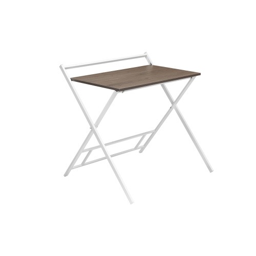 Стол складной компьютерный 800 мм, белый/дуб графит