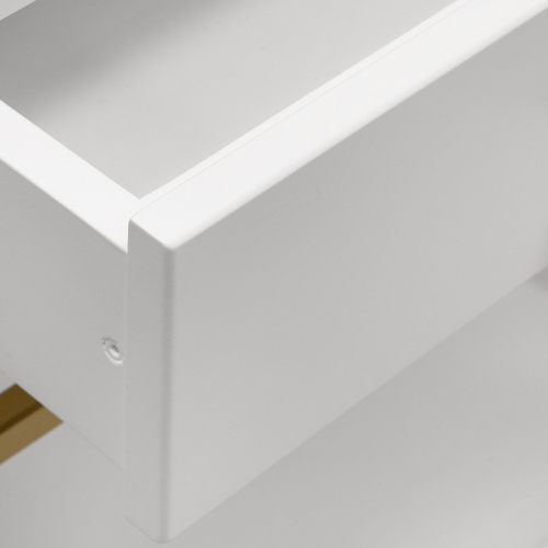 Тумба прикроватная KARIN MINI, золотая, МДФ Snow White фото 4