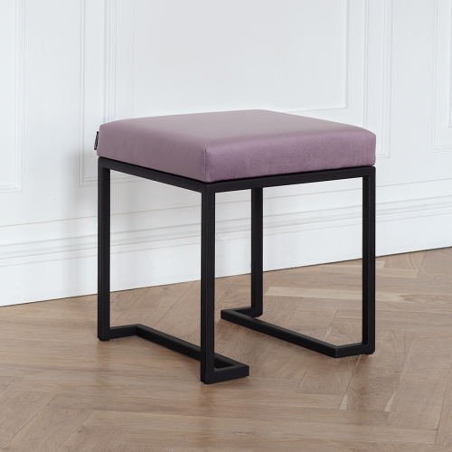 Пуф OMEGA, черный, Dusty Pink