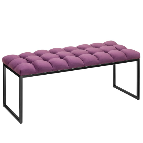 Банкетка ALBA, черная, Marsala, каретная стяжка, 110*40*45 фото 2