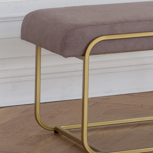 Банкетка SIENA, золотая, CLAY, 108*42*44 фото 3