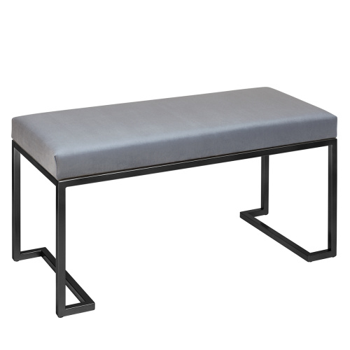 Банкетка OMEGA MINI, черная, Light Blue, 85*40*45 фото 2