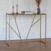 Консоль EVA, золотая, тонированное стекло