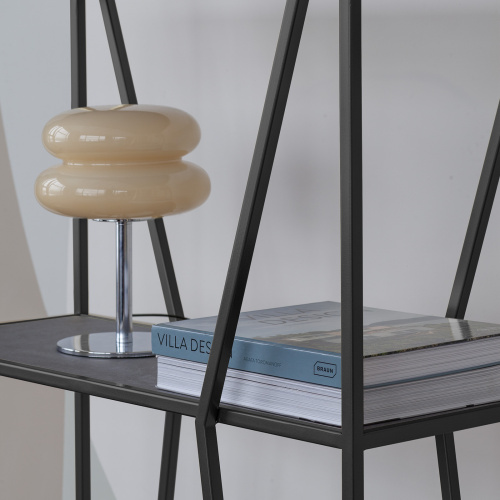 Стеллаж OSLO MINI, черный, керамика Antracite, 80*33*171 фото 4