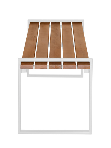 Скамья уличная FJORD, белая фото 3