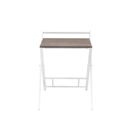 Стол складной компьютерный 600 мм, белый/дуб графит фото 3