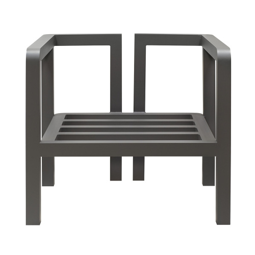 Кресло уличное AMALFI, каркас алюминий цвет LAVA, подушки ткань водонепр. Stone фото 11