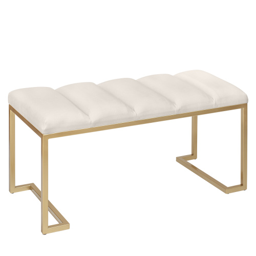 Банкетка OMEGA MINI, золотая, Ivory, Bulon 85*40*43,5 фото 2