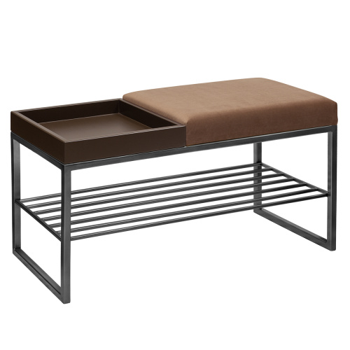 Банкетка RUBY BOX, черная, Mocco, BrownBox, 85*40*45 фото 2