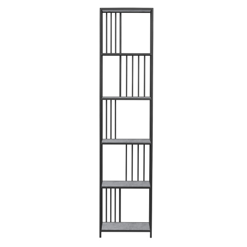 Стеллаж SOHO MINI, черный, ЛДСП Бетон светлый, 45*30*195 фото 9