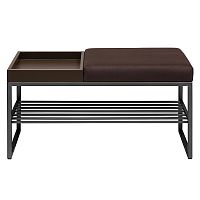 Банкетка RUBY BOX, черная, Kashtan, BrownBox, 85*40*45