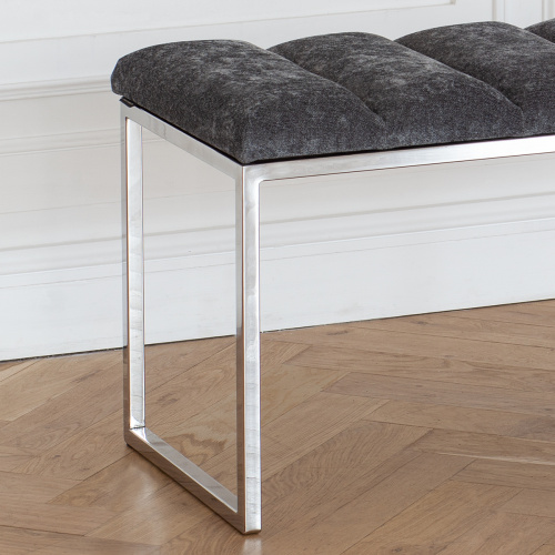 Банкетка ALBA, н/ж сталь, Steel Grey, Bulon, 110*40*43,5 фото 3